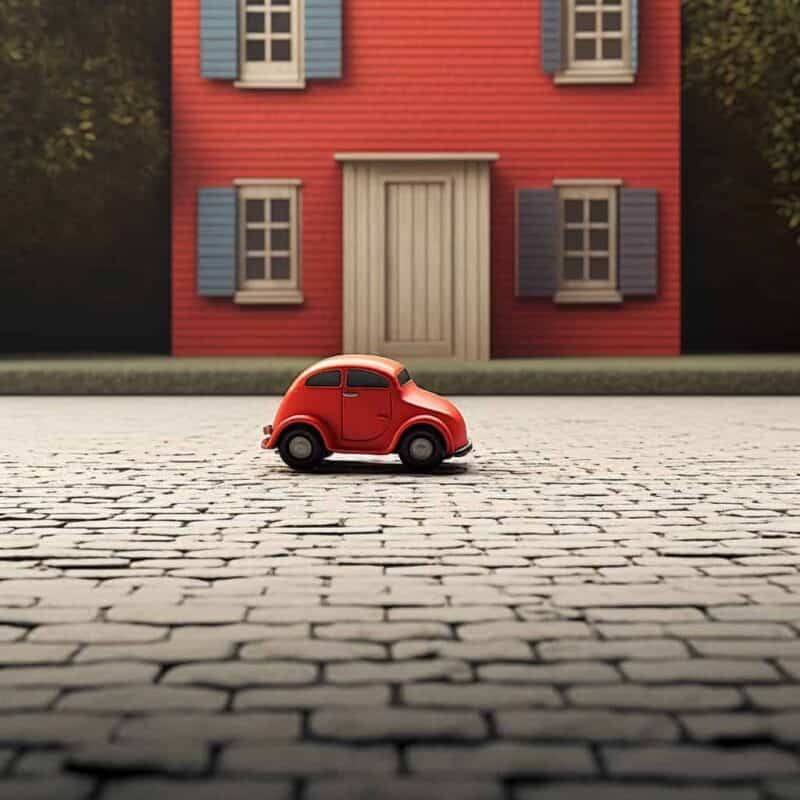 Mali auto u snježnom nanosu