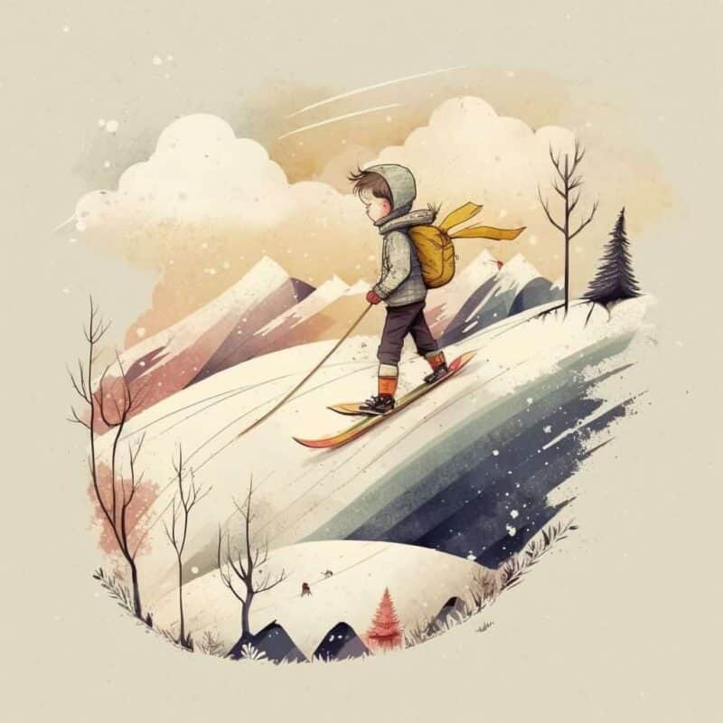 Priče za djecu - O Josipu koji je bio prvi put na skijanju